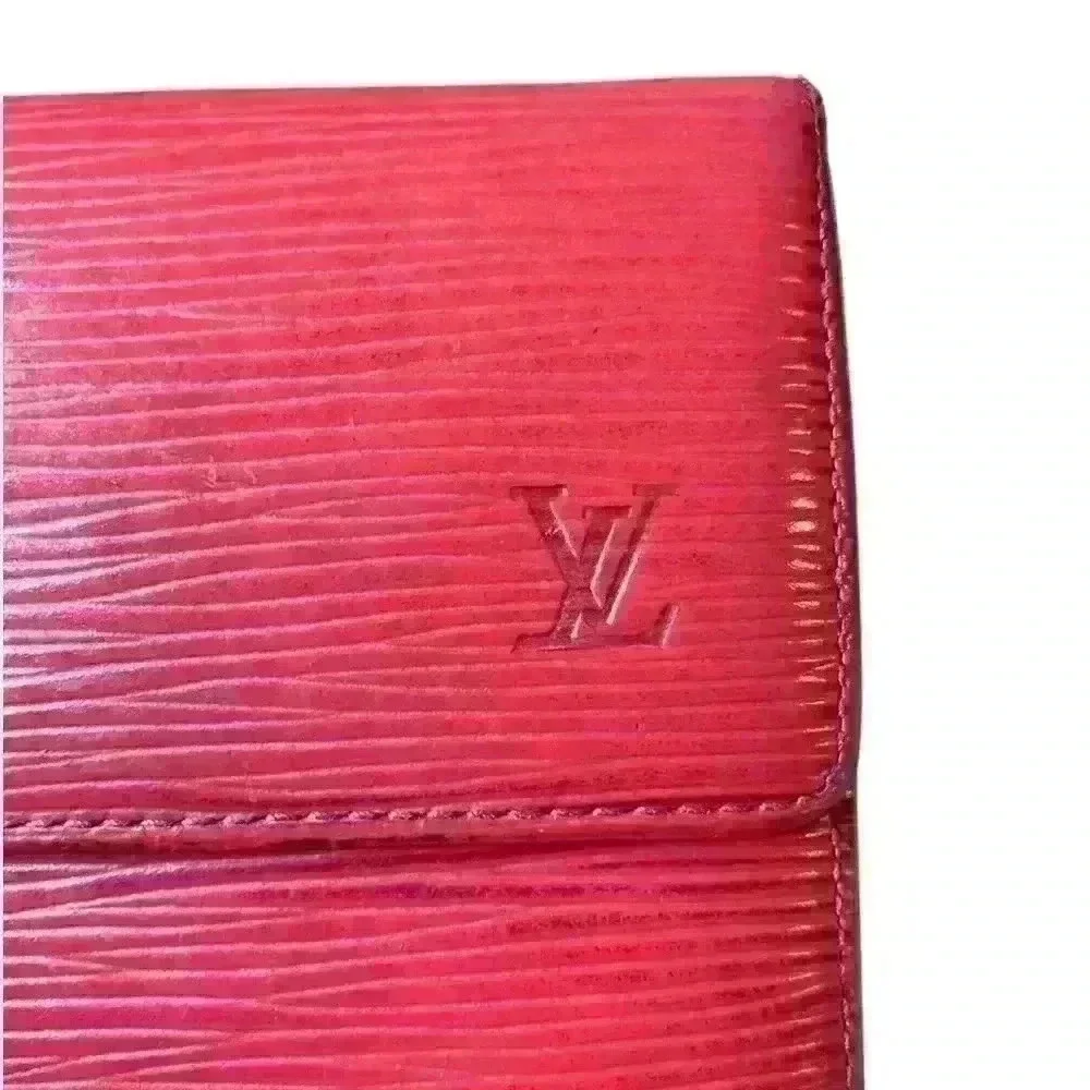 LV Louis Vuitton Red Epi Wallet - Picture 3 of 12